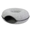 Cute Eco-Friendly Round Cat Tunnel Bed Comfortable Cat Furniture Tunnel Bed