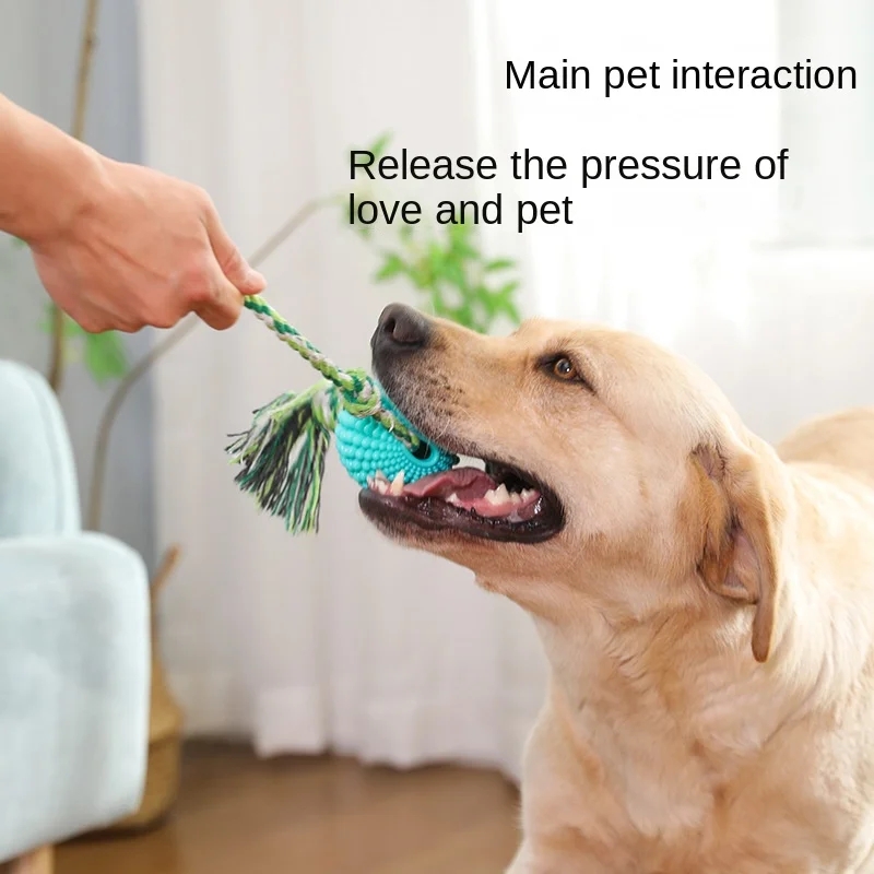 Pet Toys TPR Sound Corn Ball Knot Dog Molar Teeth Cleaning Puppy Toy Ball 90g Small Dog