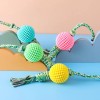Pet Toys TPR Sound Corn Ball Knot Dog Molar Teeth Cleaning Puppy Toy Ball 90g Small Dog