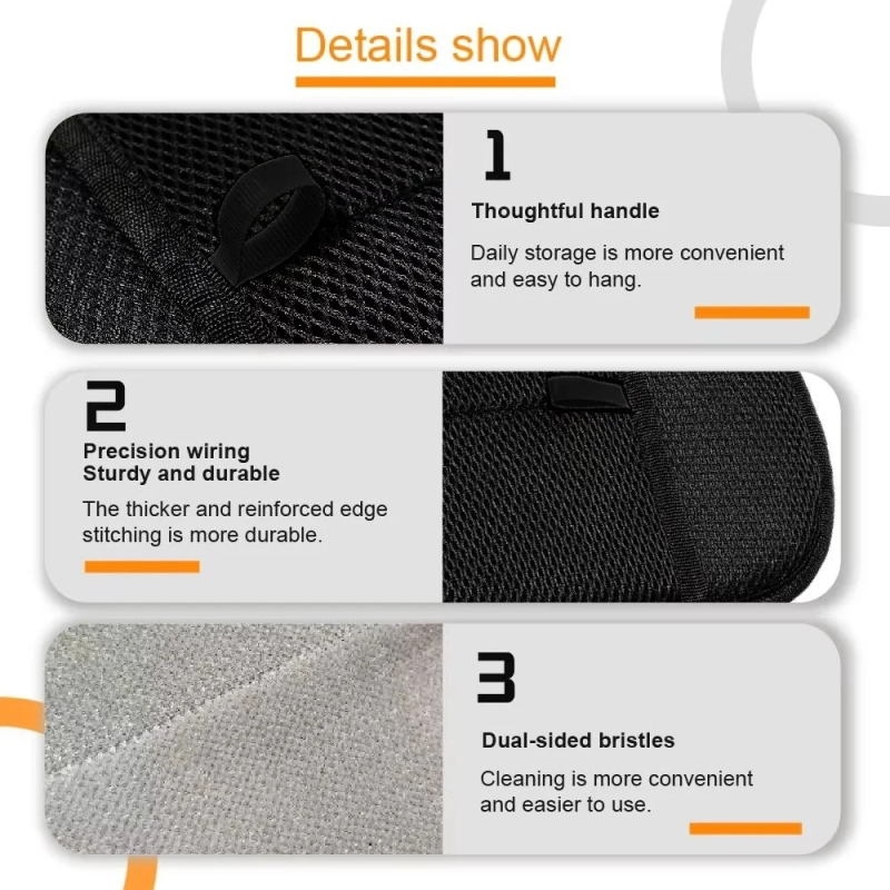 Reusable Cat Hair Removal Tool Portable Pet Grooming Gloves for Dogs Eco-Friendly Easy to Use Electrostatic Pet Gloves Wipes