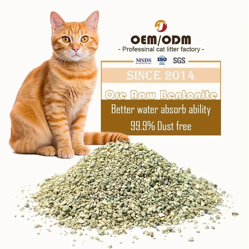 Factory Supply Oem High Water Absorption Quick Clumping Bentonite Broken Cat Litter Pet Product Dust Free Natural Bulk Cat Sand