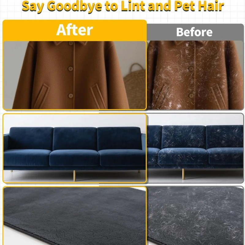 Customizable logo Pet Fur Removal Gloves, Reusable Static Pet Fur Gloves,  Remove the Pet Hair From Clothes, Sofas, Etc.