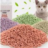 Juicepet 6L Stock Cat Litter Easy Clean 5 Flavors Dust-Free Scented Flushable Clumping Broken Biodegradable Tofu Cat Litter